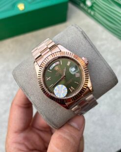 Role_x Oyster perpetual Day Date Automatic Copper-Green
