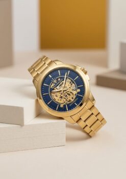 Maserat_i Successo Skeleton automatic Gold-blue